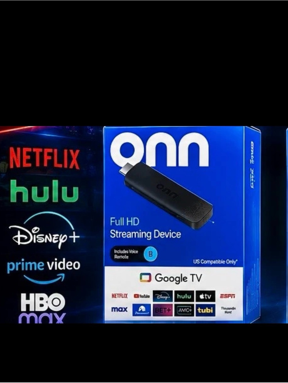 onn Full HD Streaming Device - Black